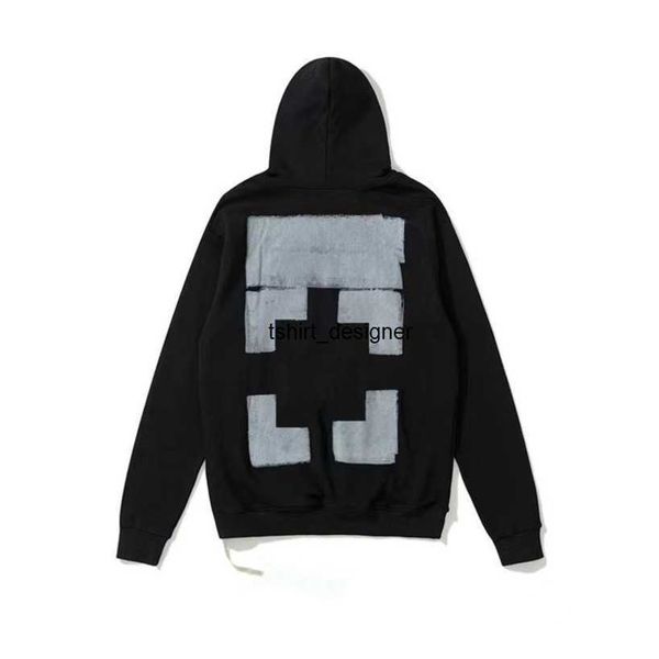 Kadınlar Lüks Moda Ceketleri Sweatshirts Marka Beyaz Top Külçe Gömlek Hoodies Kadın Kazak Erkekler Arrow Çapraz Mektup Baskı Siyah Hoodie Tees Coat Ceket 6xh9