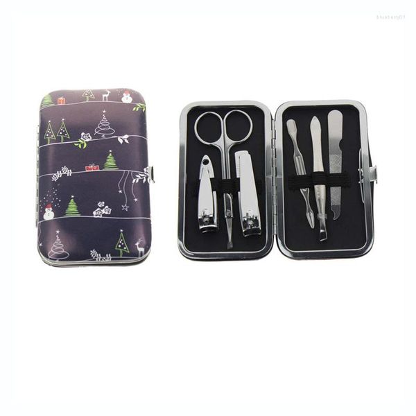 Kit per nail art 6 pezzi/set set completo per manicure con copertina morbida per donna uomo ragazza ragazzo regalo di Natale per vacanze in famiglia uniche