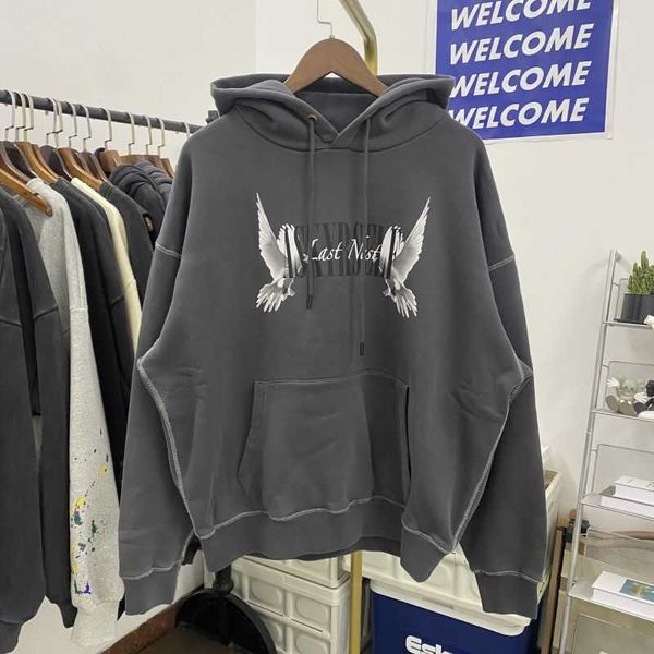 Ask Exclusive Peace Pigeon Washed Old Reversed Car Open Thread Hooded Sweater Fog High Street Fashion Brand Couples