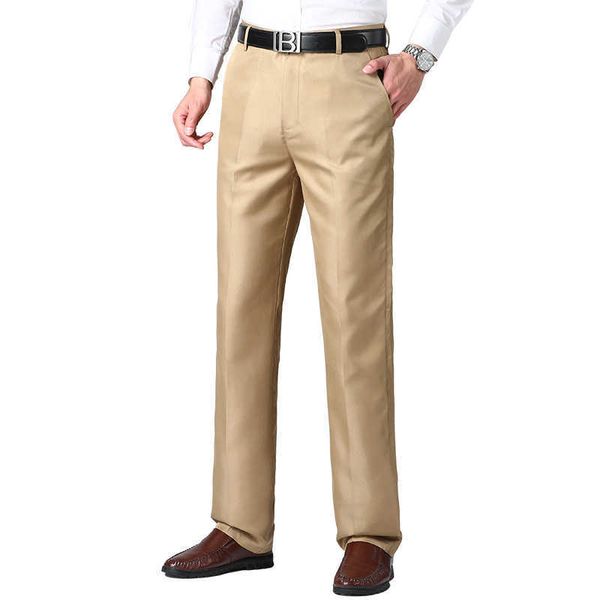 Calça masculina MRMT 2022 Brand calça de calça masculina para imitação masculina gelo seda homens calças de cintura alta do terno casual calça calça