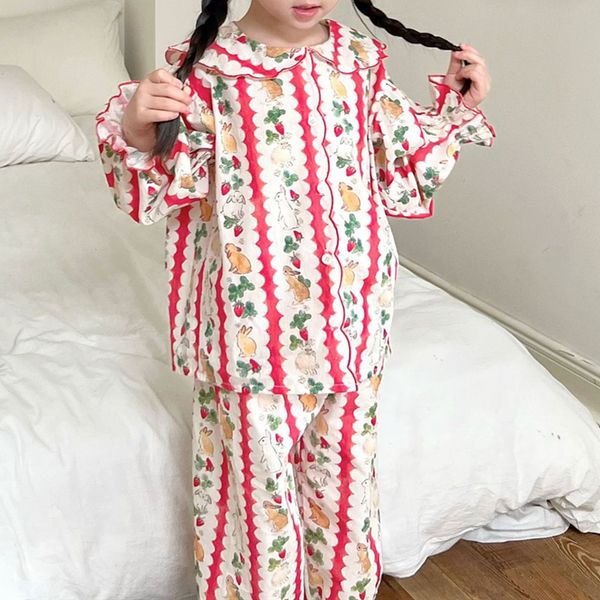 Pijama Roupas infantis Roupas casuais Casuais Rabbit de coelho