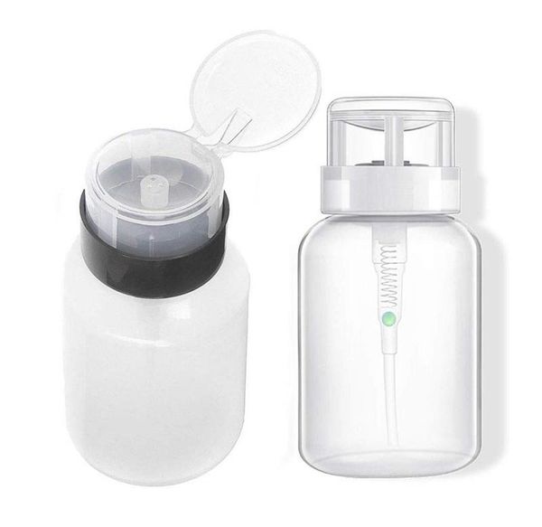 200 ml Make-up Leere Flasche Nail Art Polish Pump Dispenser Flüssigkeitspresse Flasche Make-up-Behälter Leere DIY-Maniküre-Werkzeuge nach unten drücken