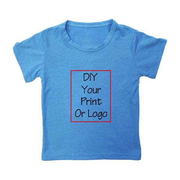 T-shirt Propria stampa fai-da-te T-shirt personalizzata per bambini Ragazzi Gaphic Fashion Casual Baby T-shirt Toddler Girl Magliette vestiti di cotone tee top AA230330