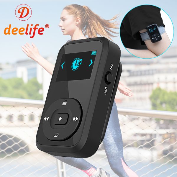 Lettori MP3 MP4 Lettore Deelife Sports Bluetooth Running Mp 3 Music Play con clip da braccio 230331