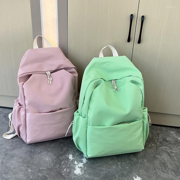 Bolsas escolares estudantes adolescentes livros designer feminino mochila de lona para meninas mochila casual casual