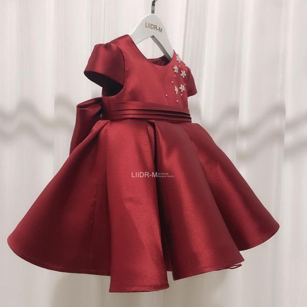 Abiti da ragazza Ragazze Party Formal Princess 1 Year Birthday Baby Dress Wedding OccasionK Ids For Eid Children Gowns