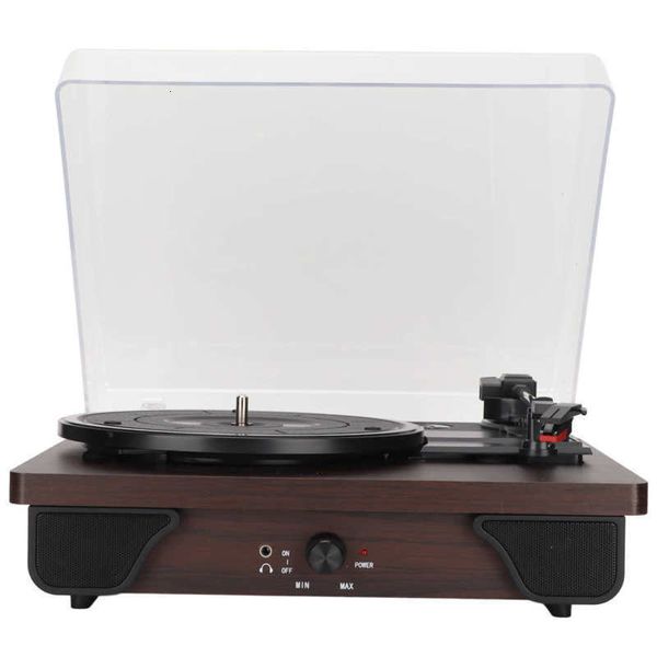 Projektörler Retro Vinil Turntable Record Player Smart Phone Tablet 230331 için Toz Kanıtı