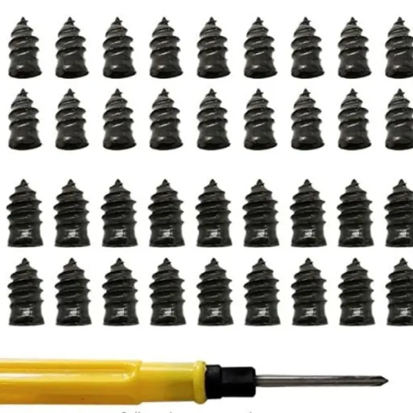 20/40pcs a vácuo Reparo de pneus Kit de unhas para rodas Carro Motocicleta Scooter Scooter de borracha sem câmara de pneus cola de cola grátis unha pneu unha