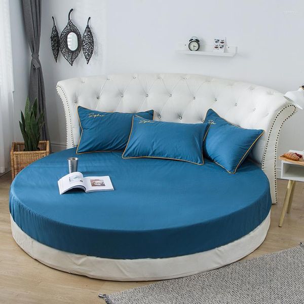 Folhas 1 PC /conjunto Culdo de algodão Captura de cama sólida Cama de cama de cama conjunto de colchão de colchão 200cm 220cm