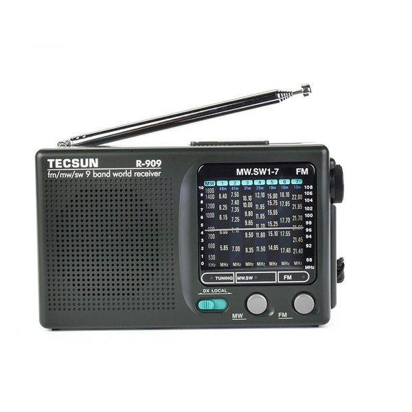 Radio FM AM SW Onde corte portatili ricaricabili a batterie Tutte le onde complete Registratore USB Ser 230331