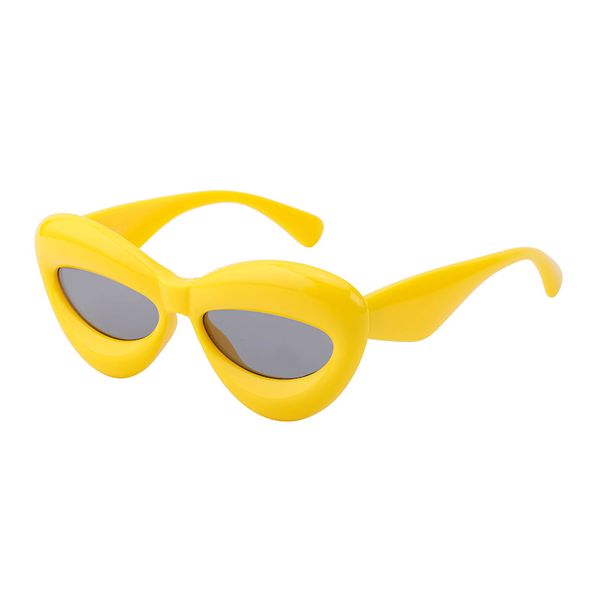 Komik Parti Güneş Gözlüğü Çekici Güneş Gözlüğü Gözlük Büyüleyici Dudak Gözleri Kadın Moda Stil Gözlükleri Avant Garde Modaya Gözlük Çerçeve Toptan