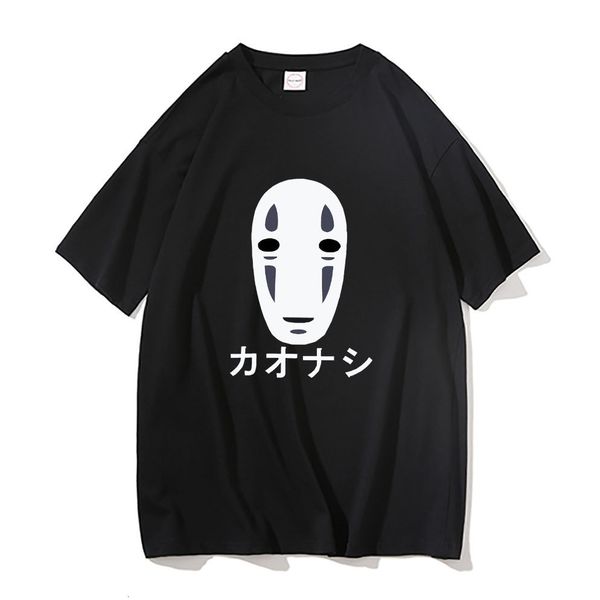 Animetshirts Anime giapponese No Face Man Grafica stampata Magliette 90S Unisex Manga Maglietta Uomo Donna Estate Moda 151