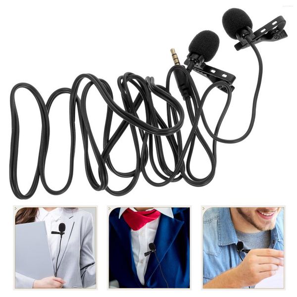 Mikrofone Aufnahmemikrofon Tragbarer Mikrofonclip PC-Mikrofone Lavalier-Telefon-Revers