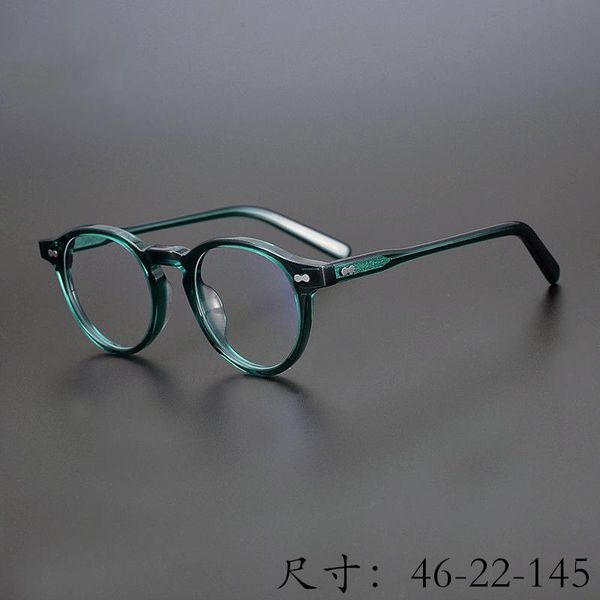 Occhiali da sole cornici Fashion Vintage Aceta Aceta Eyegylass Frame 9553 Made in Giappone Donne Uomini Round Classical Round Style High Completed QualityFashi