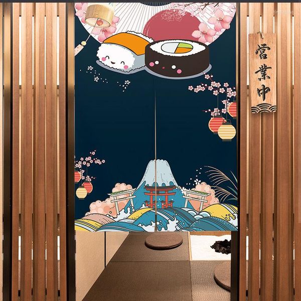 Занавес дверь японский стиль сплит -тип подвесной половинный кухонный ресторан.