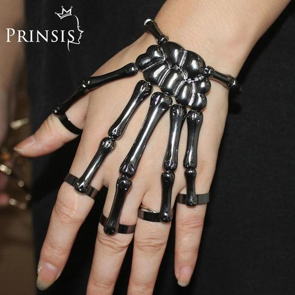 Bangle Drop Fashion Style Halloween Hand 3 colorido Esqueleto de Esqueleto Elastic Men Mulheres Mulheres Costumo Partemo