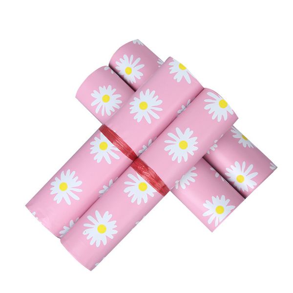 Sacos de correio 50pcs Express Courier Bag Saco Fruit Flower Poushing Pouch Plástico Plástico Propertício de Roupas Envelope de Espurar Postal 230428