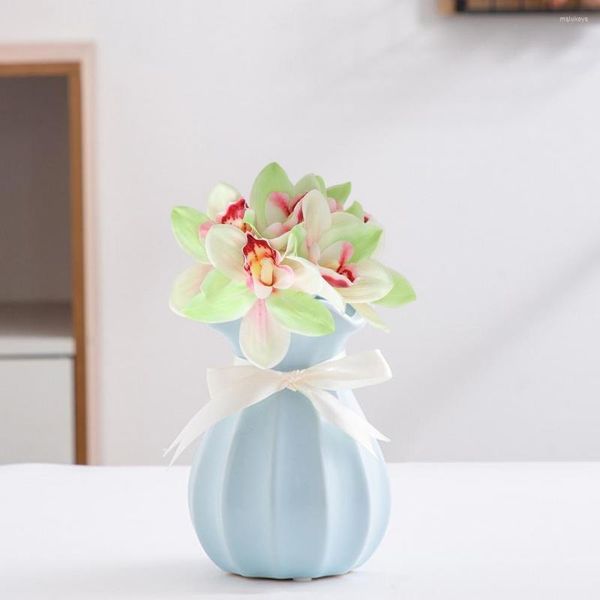Fiori decorativi utili fiore in finto seta facile cura sei rami artificiali artificiali decorazioni da giardino bouquet