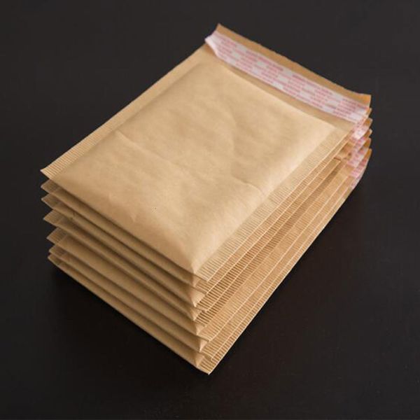 Posttaschen 50 Stück Kraftpapier-Aufbewahrungsumschläge mit selbstklebender Luftpolsterfolie, stoßfest 230428