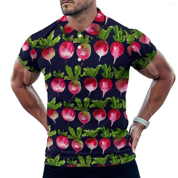 Polos masculinos aquarela ridiculariza camisas de pólo casuais camisetas com estampa de vegeta