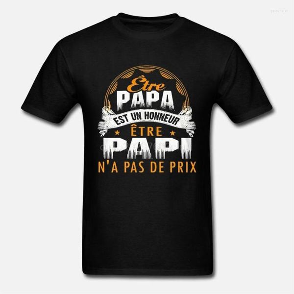 As camisetas masculinas mais recentes papi - etre papa est Un Honneur n'a pas de Prix camiseta elegante