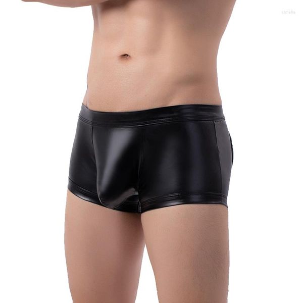 Unterhose Sexy Dessous Gay Panties Kunstleder Jockstrap Naughty Open BuMen Unterwäsche String Fitness Penis Pouch Boxershorts Trunks