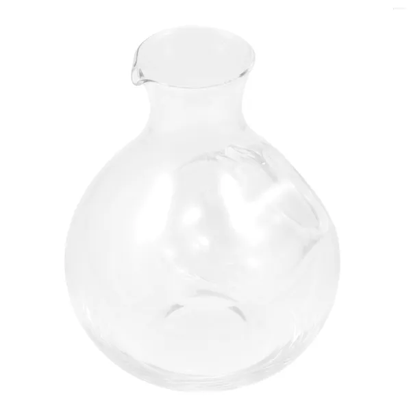 Set di stoviglie in vetro Bottiglie per bevande Coperchi Sake Decanter Martello di cristallo Separatore di ghiaccio giapponese rosso