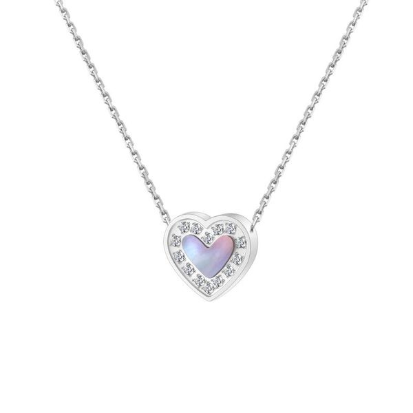 Подвесные ожерелья Sd.marzuni Пары любят ожерелье с простыми милыми, идеальные украшения в форме сердца для женских подарков на день рождения
