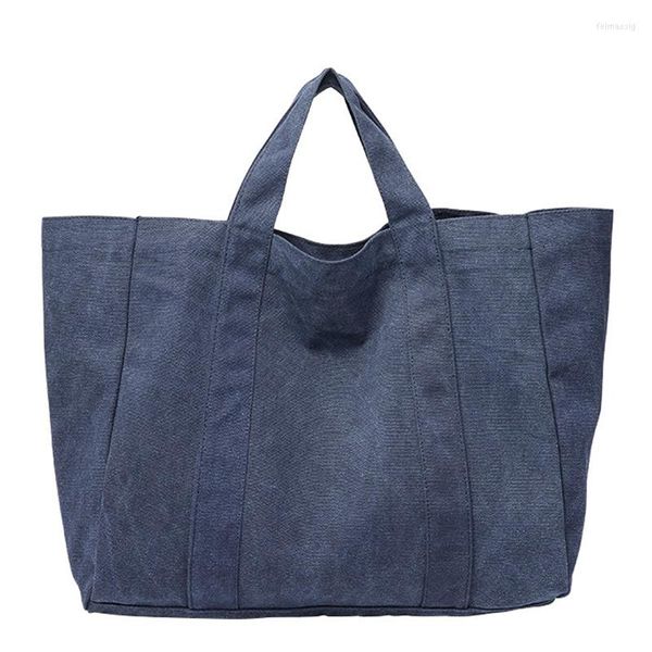 Bolsas de noite em grande capacidade de lona fêmea casual saco de mensagens de tecido de algodão feminino lazer de tamanho grande alças curtas Shopper ombro