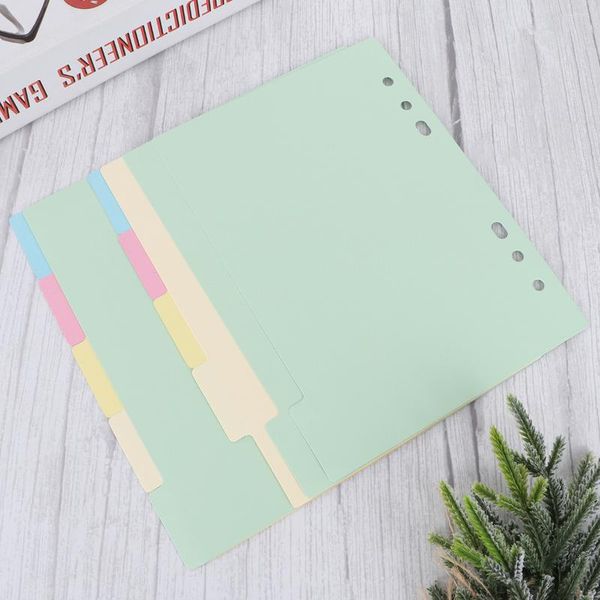 Sets Notebook Tabs A5 Planer Inserts Plastic Pocket Dividers Binder Insertable