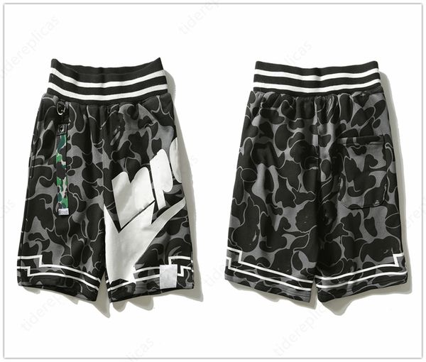 pantaloncini da uomo pantaloncini firmati pantaloncini da bagno da uomo tronchi da spiaggia per il nuoto pantaloni a vita bassa da strada Hipster Stampa lettera Mesh Shark camo Glow-in-the-dark Pantaloncini sportivi Fitness