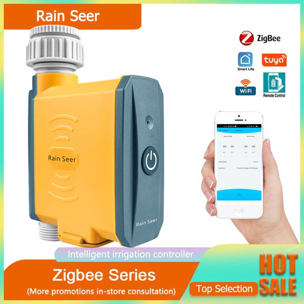 Оборудование для водопровода Rain Seer Tuya Zigbee Garden Home Timer Timer Wi -Fi Water Mobile Phonle Demote Controller 230428