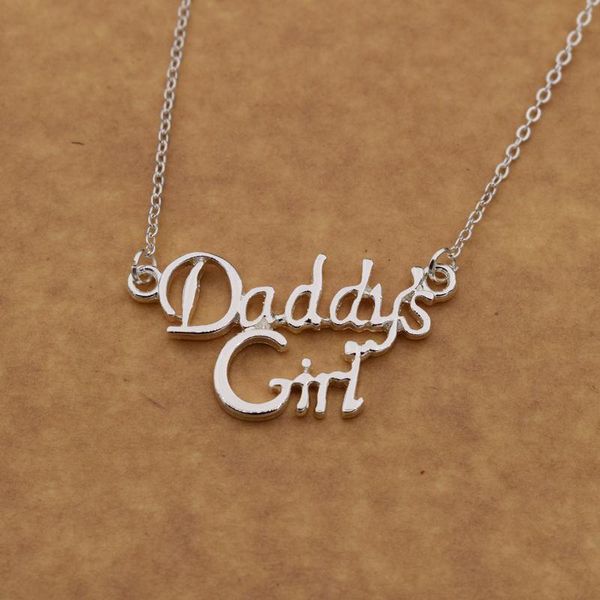 Collane con ciondolo SanLan Daddy's Girl Collana in oro Kids Love Fathers Day Dad Daddy GiftPendant PendantPendant