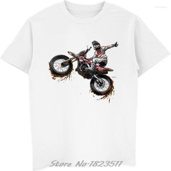 Herren-T-Shirts Moto Tete De Mort 3D-gedruckter Herrenmode-Sommer-cooles Hipster-T-Shirt Motorrad-Kurzarmhemd in Übergröße