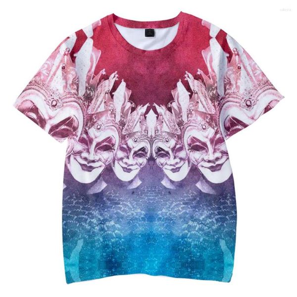 Мужские футболки T-J-DJ Boris Brejcha 3D одежда печатает дети летние пляжные футболки Harajuku Boys and Girls с коротким рукавом с коротким рукавом