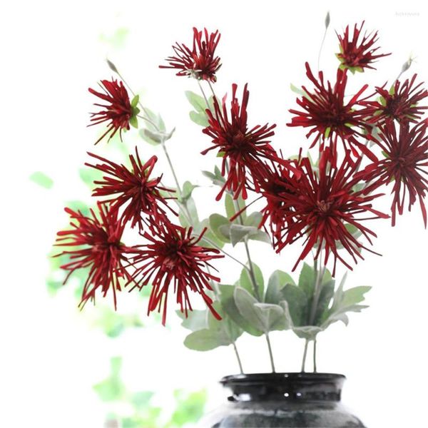Fiori decorativi Pianta ornamentale artificiale Crab Claw Crisantemo Drosera Rotundifolia Falso Bonsai Home Office Decorare