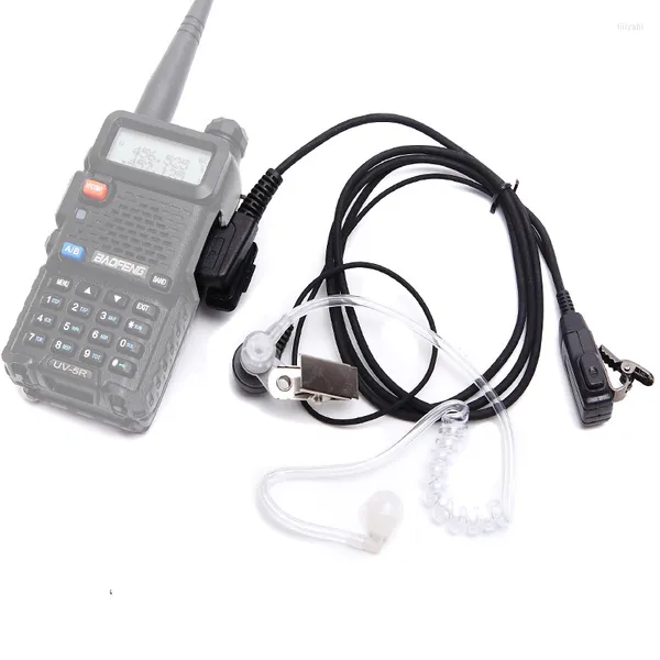 Walkie Talkie Baofeng Auricolare 2 Pin PMIC Air Tubo acustico Auricolare trasparente Microfono Porta K Accessori radio CB