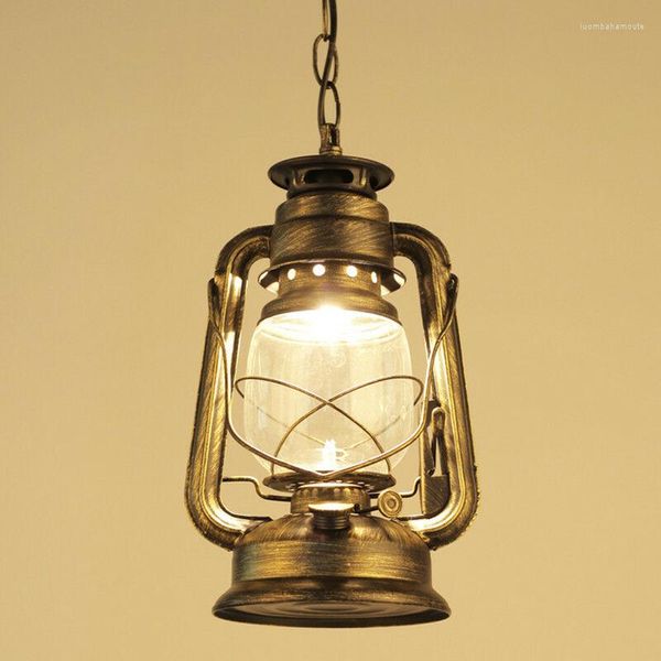Люстры антиквариат ретро классический керосиновый фонарь подвесной ламп подвеса светодиодные лампы подвески