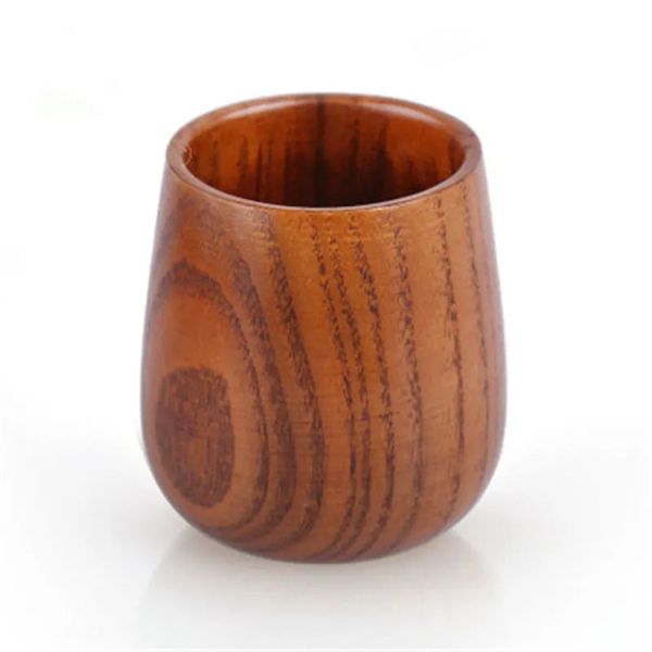 Piccolo vino in legno tazza primitiva fatta a mano giujube naturale in legno di alta qualità a tazza in legno per la colazione bevi di latte per latte per latte