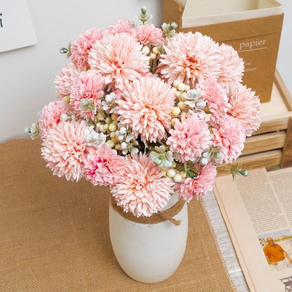 Декоративные цветы 31 см. Искусственный цветок осенью шип букет букет шелк