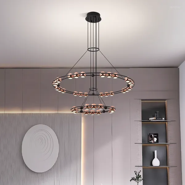 Avizeler Modern LED Avize Oturma Odası Yaratıcı Tasarım Ev Dekoru Kapalı Aydınlatma Lüks Yuvarlak/ Oval Mutfak Asma Lamba