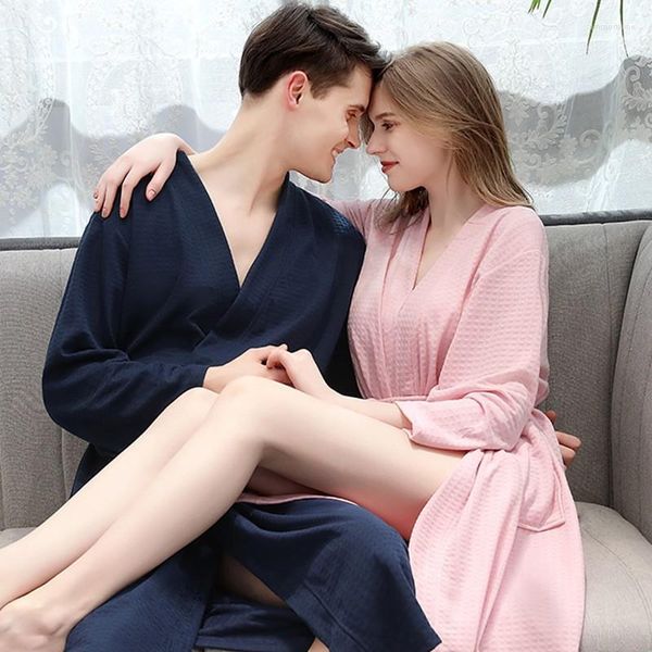 Amantes de roupas de dormir femininas sauna terno loungewear spring outono masculino homem hidrofílico seca rápida vestes de banho roubos de banho