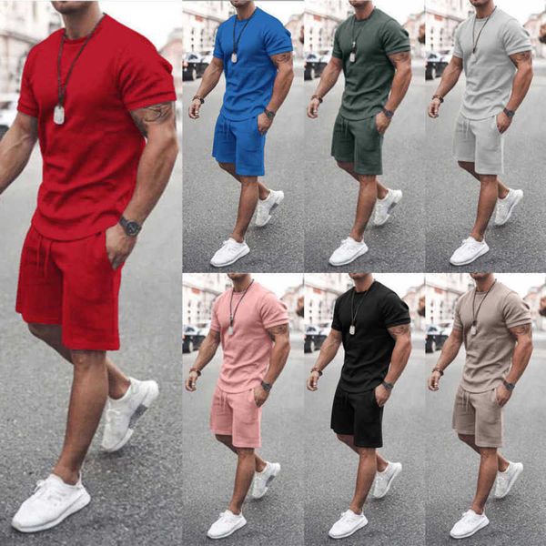 2023 Yaz Erkek Trailtsits Tasarımcı Sıradan İki Parça Set Kısa Kollu Takım Ezici Spor Jogger Pantolon Seti Sweatheruit Plus Boyut 3xl 4xl 5xl