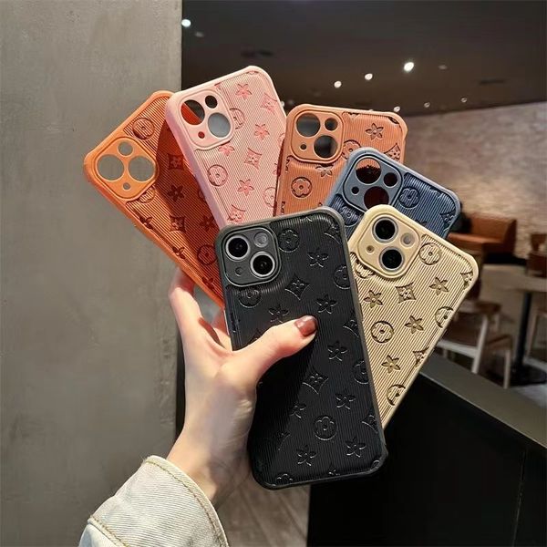 Top-Designer-Handyhüllen für iPhone 14 15 Pro Max 11 12 13 Mini 7 8 Plus X XS XR XSMAX Modische TPU-Hülle mit Blumendruck