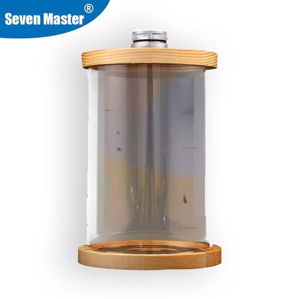 Tanks Betta Fish Mini Aquarium Kampfzylinder Rumble Led Massivholz Top Cover Base Aquarium