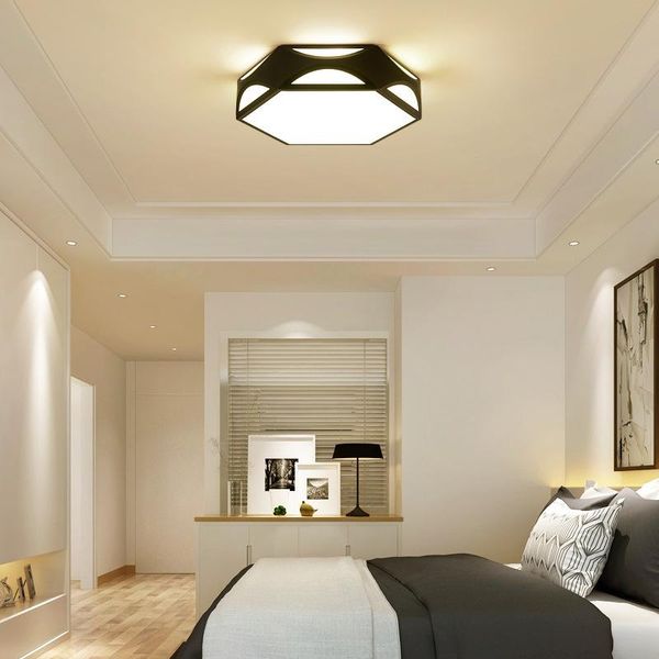 Deckenleuchten im nordischen modernen Stil, geometrische Lampe, Schlafzimmer, Wohnzimmer, Arbeitszimmer, innovativ, kreativ, schöne, energiesparende LED