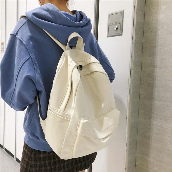 Backpack simples clássico design de design feminino