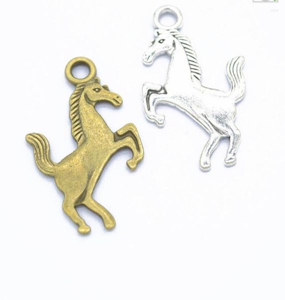 Charms 40pcs Running Horse 34 19mm bronzo tibetano argento pendenti di colore gioielli antichi che fanno fai da te fatti a mano F0926