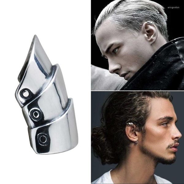 Sırtlar Küpe Zırh Earcuff Delilemeyen Delik Yok Erkek Kadınlar Kulak Kuff Serin Takı Punk Sıradışı Cosplay Aksesuar Drop