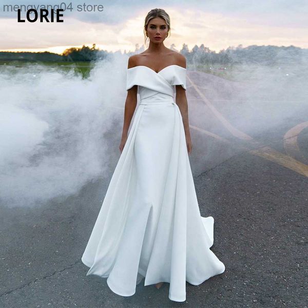 Robes de soirée Robes de mariée sirène 2020 robes de mariée en satin doux hors de l'épaule robe de soirée de mariage princesse avec jupe détachable T230502